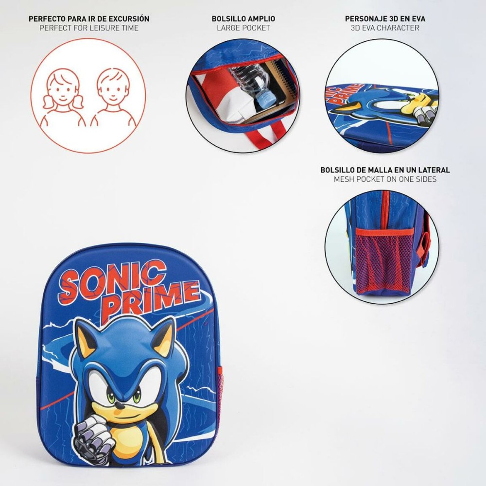 School Bag Sonic Blue 25 x 10 x 31 cm