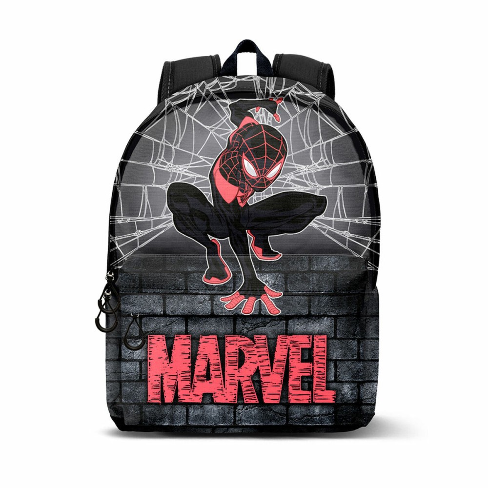 School Bag Marvel Spider-Man Black Red Small