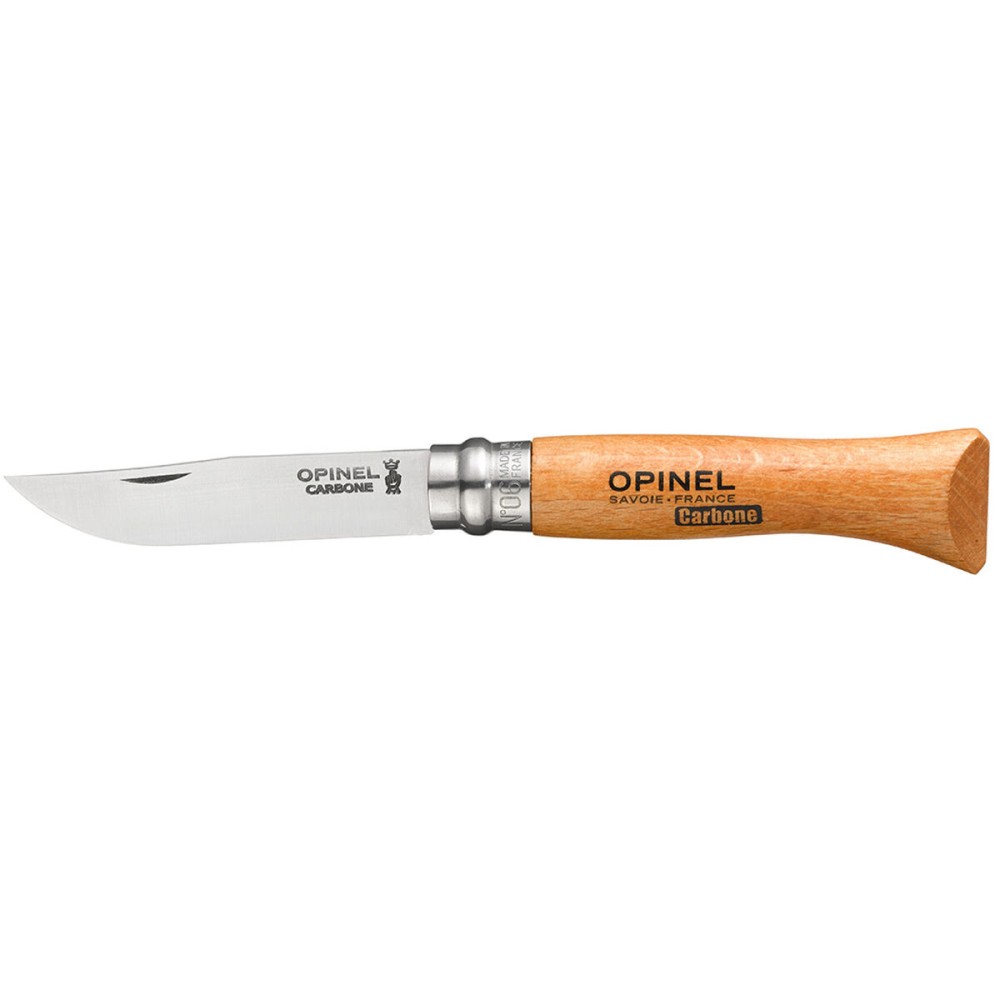 Couteau Opinel Nº6 Acier au carbone Bois de hêtre 7 cm