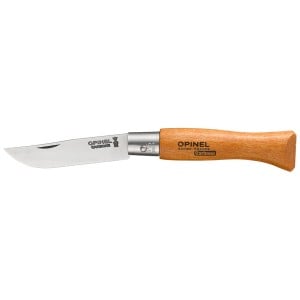 Messer Opinel nº5 Kohlenstoffstahl Buchenholz 6 cm