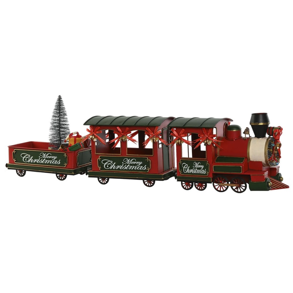 Christmas bauble Home ESPRIT Red Green Train 97 x 16 x 26,5 cm