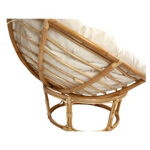 Chair Romimex Natural Rattan 115 x 90 x 115 cm