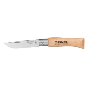 Couteau Opinel nº4 Acier inoxydable Bois de hêtre 5 cm