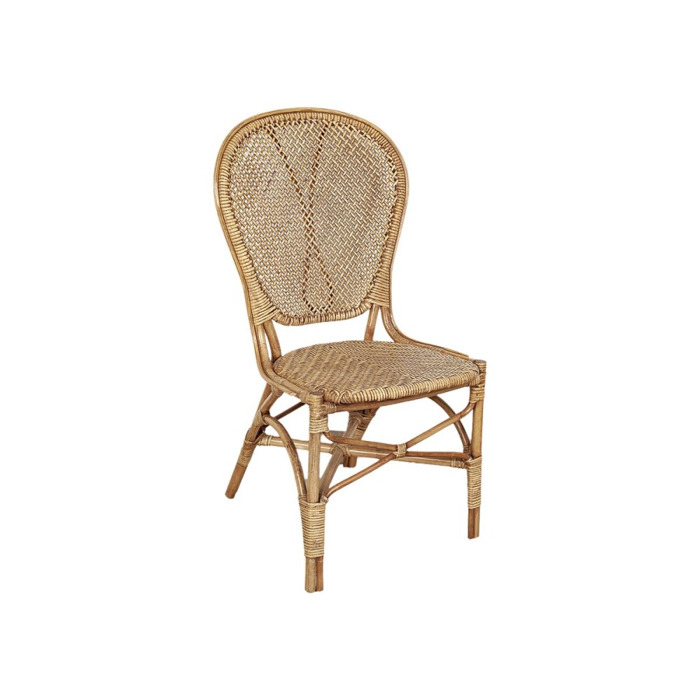 Stuhl Romimex natürlich Rattan 52 x 103 x 57 cm