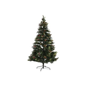 Sapin de Noël Home ESPRIT Rouge Vert PVC Métal 144 x 144 x 240 cm