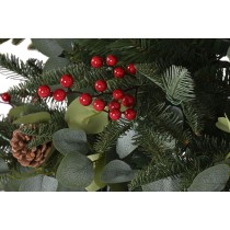 Sapin de Noël Home ESPRIT Rouge Vert PVC Métal 95 x 95 x 150 cm