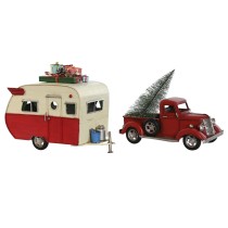 Christmas bauble Home ESPRIT Red Caravan 73 x 19 x 28,5 cm