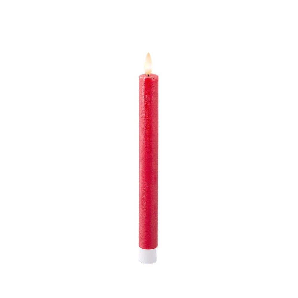 LED Candle Lumineo Red Ø 2,2 x 24,5 cm 2 Units (AAA)