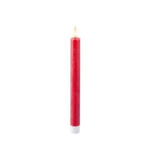 LED Candle Lumineo Red Ø 2,2 x 24,5 cm 2 Units (AAA)