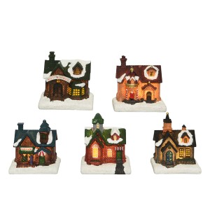 Christmas bauble Lumineo Small house 8 x 6 x 9 cm