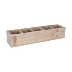 Besteckkasten Viejo Valle Bambus 39 x 10 x 8 cm (3 Stück)