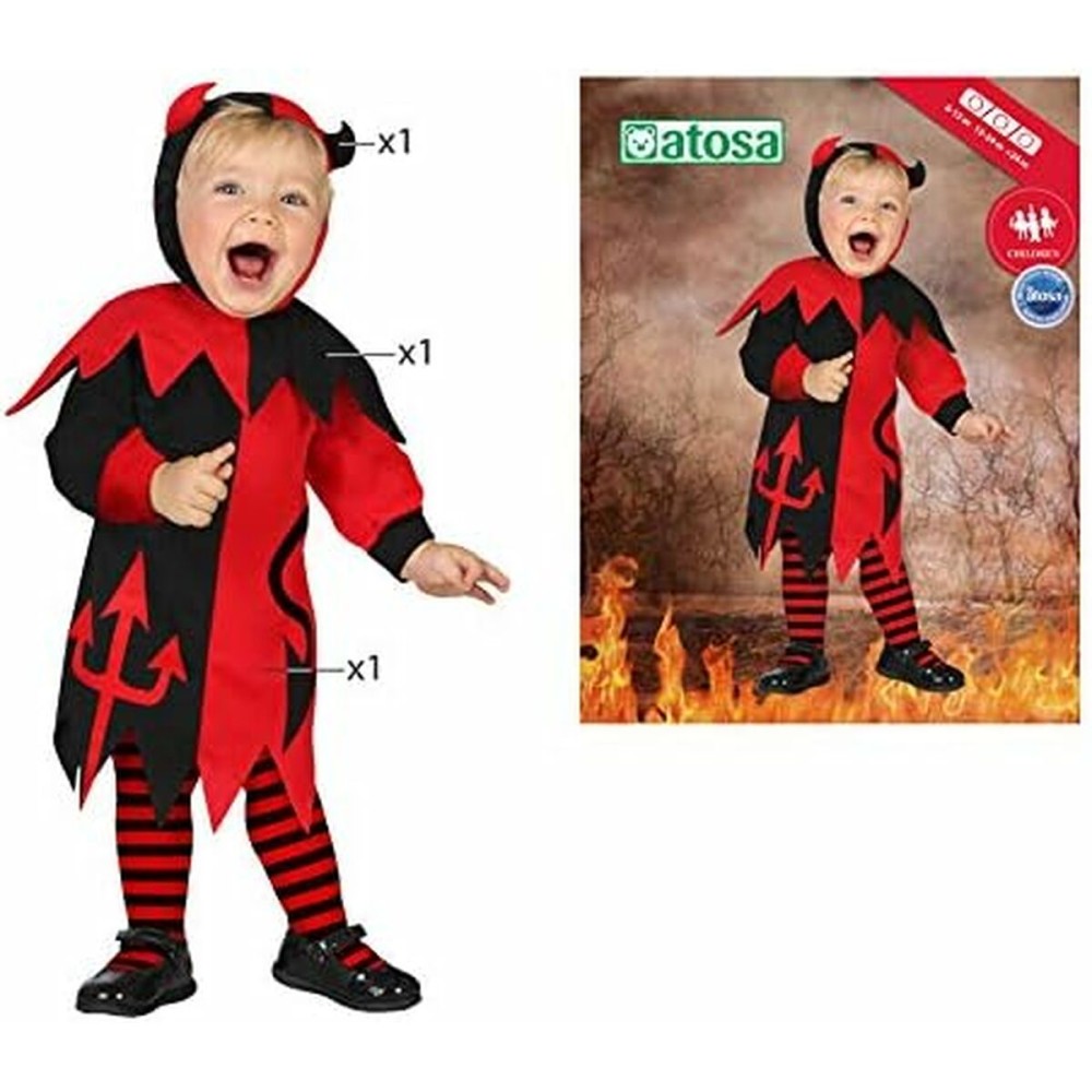 Costume for Babies Th3 Party Multicolour Male Demon (3 Pieces)