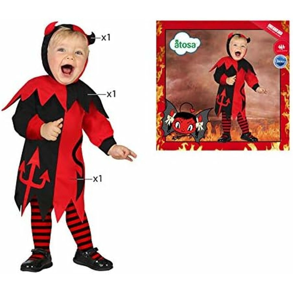 Costume for Babies Th3 Party Multicolour Male Demon (3 Pieces)