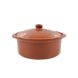 Saucepan Azofra With lid Baked clay 24,5 x 23 x 16,7 cm (3 Units)