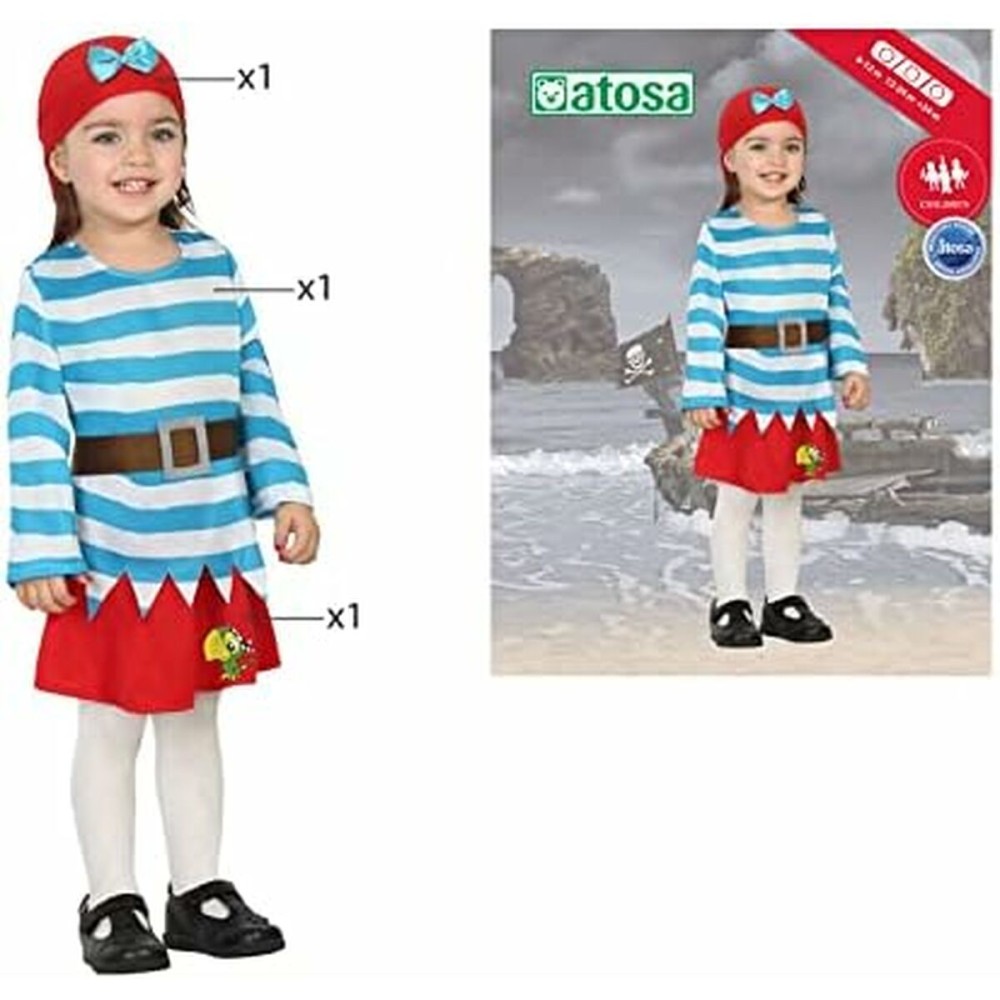 Costume for Babies Th3 Party Multicolour Pirates (3 Pieces)