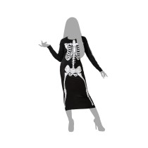 Costume for Adults Black Skeleton M/L