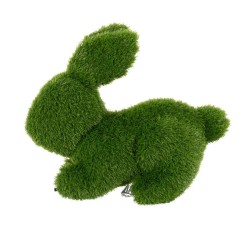 Decorative Figure polypropylene Astro-turf Rabbit 22 x 40 x 30 cm