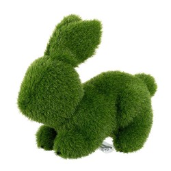 Decorative Figure polypropylene Astro-turf Rabbit 30 x 55 x 38 cm