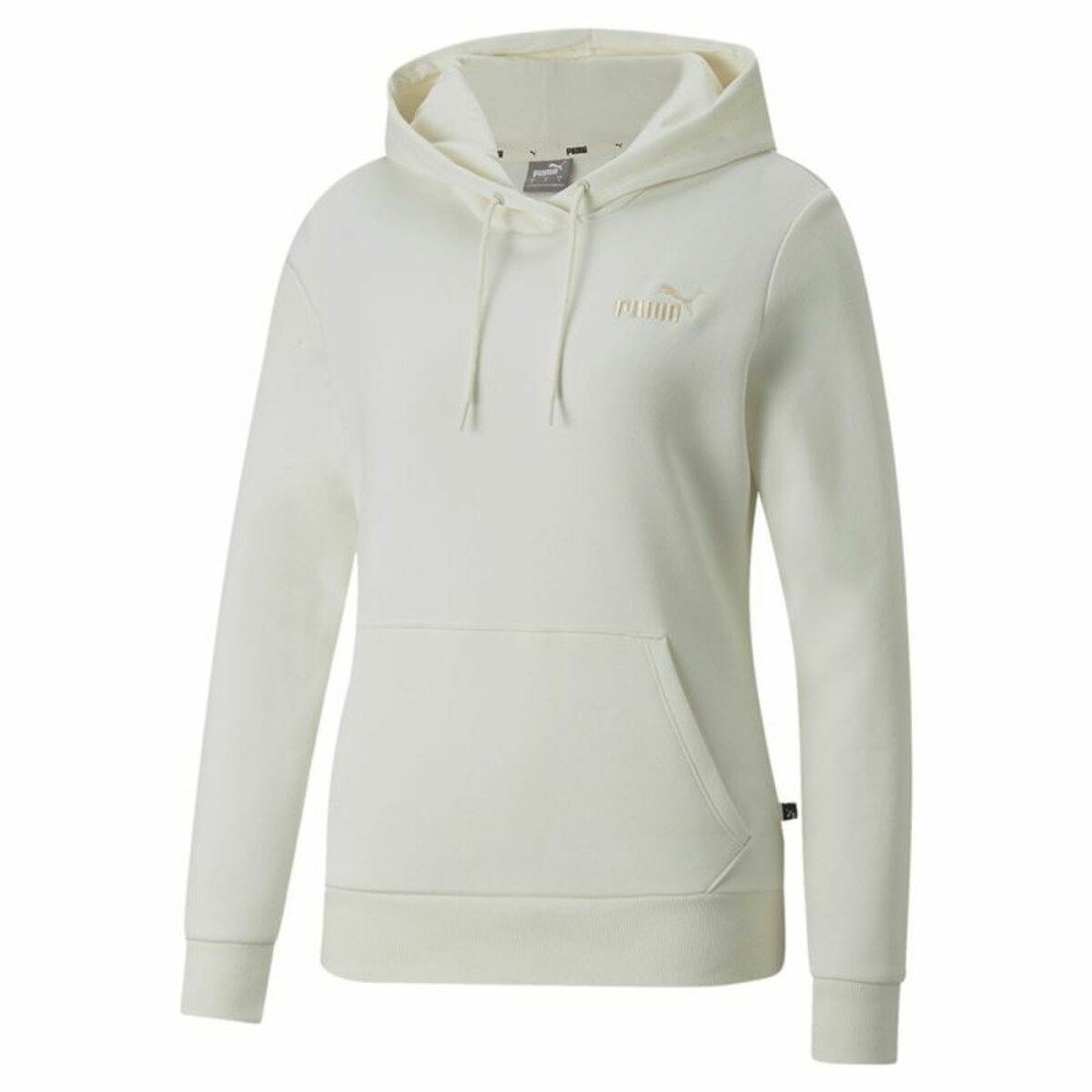 Sweat à capuche femme Puma Blanc