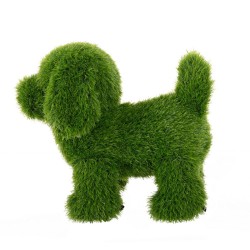 Decorative Figure polypropylene Astro-turf Dog 23 x 35 x 33 cm