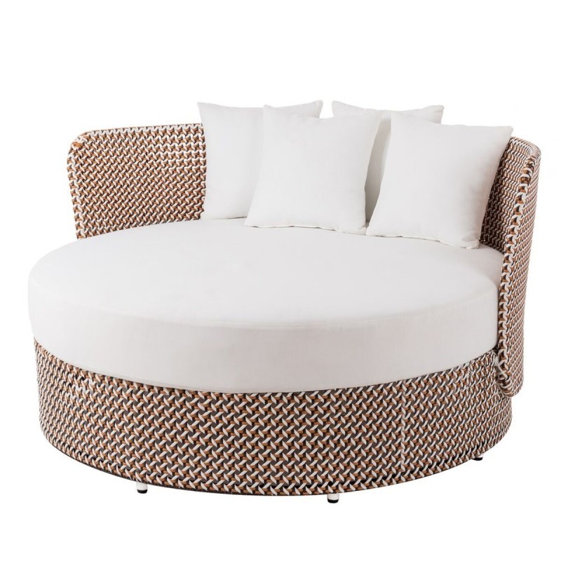 Garden day bed Nadia Brown 133 x 126 x 70 cm