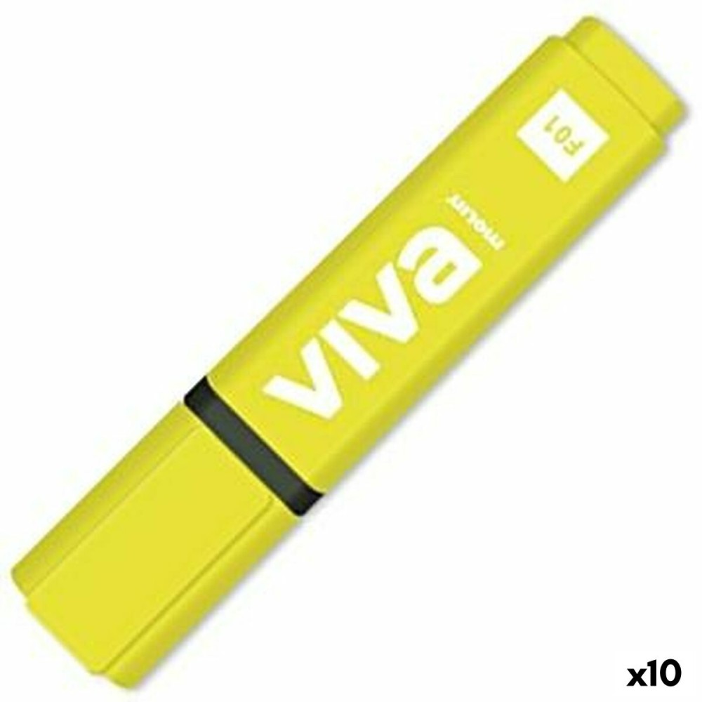 Marqueur fluorescent Molin Viva Jaune (10 Unités)