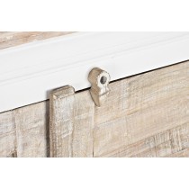 Sideboard DKD Home Decor White Natural Wood Mango wood 122 x 25 x 91 cm