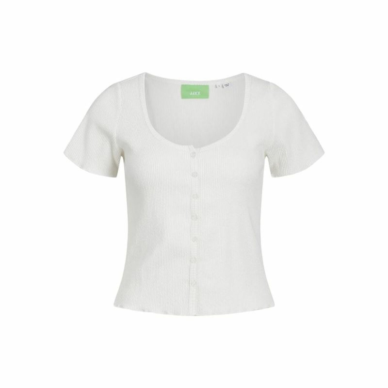 T-shirt à manches courtes femme Jack & Jones Jxlucinda Str Ss  Blanc