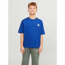 Kurzarm-T-Shirt für Kinder Jack & Jones Jorcole Back Print Dunkelblau