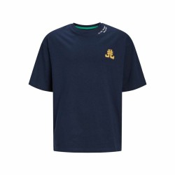 Kurzarm-T-Shirt für Kinder Jack & Jones Jorcole Back Print Marineblau