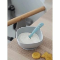 Cuillère pour bébé Béaba Gris Silicone 2 Pièces