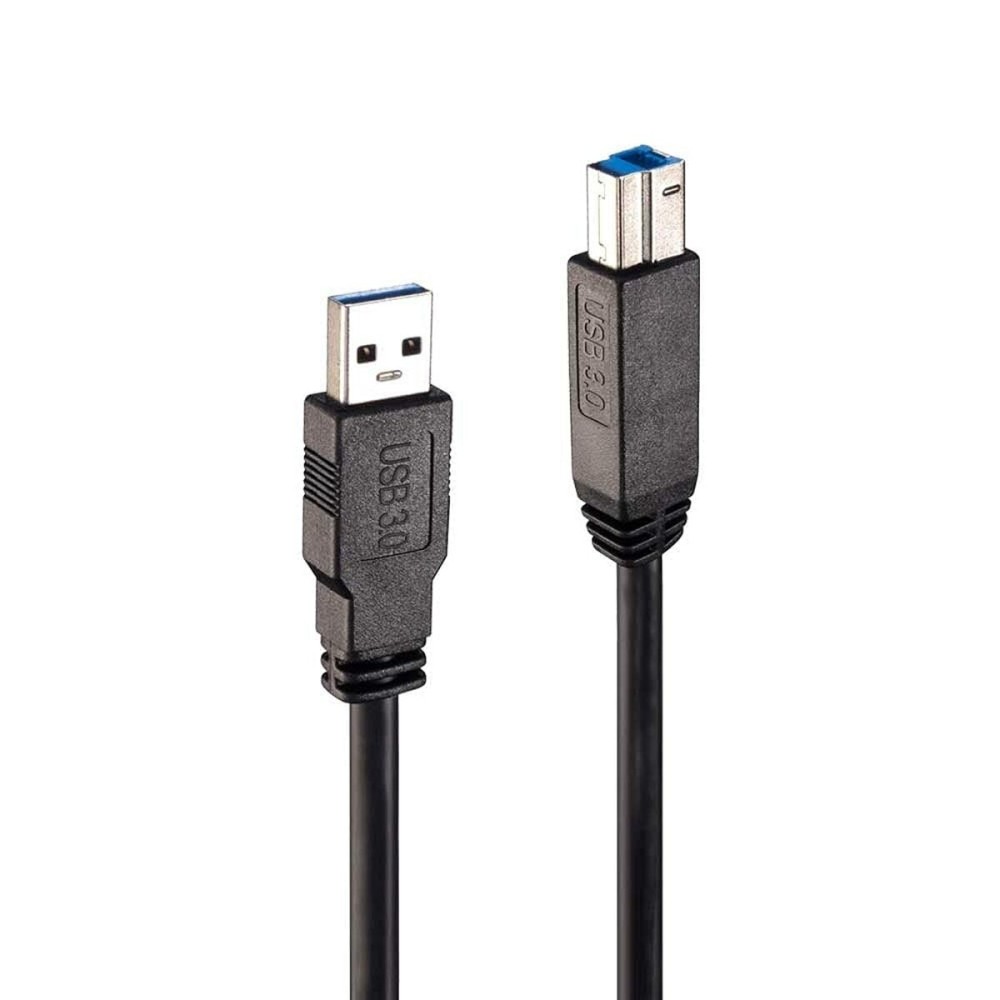 USB A to USB B Cable LINDY 43098 10 m Black