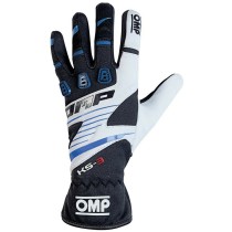 Karting Handschuhe OMP KS-3 Blau Weiß Schwarz XL