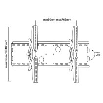 TV Halterung MacLean MC-521 B 70" 37" 75 Kg