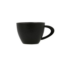 Cup Bidasoa Fosil Black Ceramic Aluminium Oxide 220 ml (8 Units)