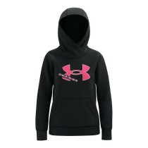 Hooded Sweatshirt for Girls Under Armour Fleece Logo Black