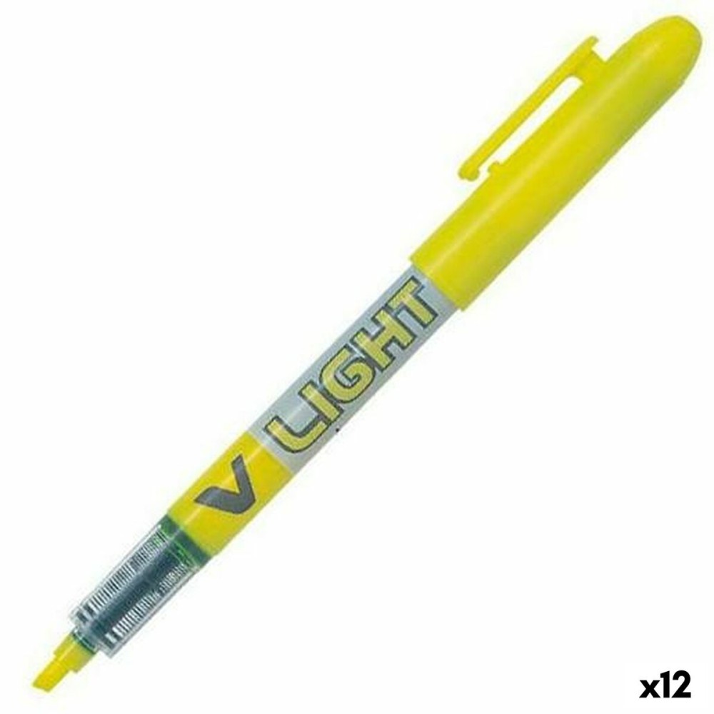 Marqueur fluorescent Pilot V Light Jaune (12 Unités)