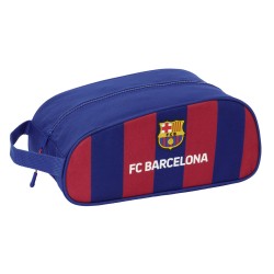 Schuhtasche für die Reise F.C. Barcelona Granatrot Marineblau 34 x 15 x 18 cm