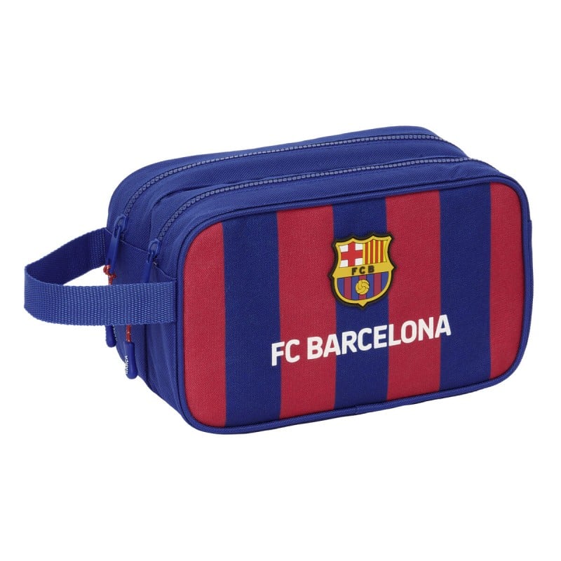 Reise-Toilettentasche F.C. Barcelona 24/25 Granatrot Marineblau Sportlich 26 x 15 x 12.5 cm