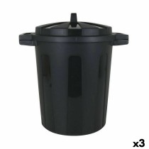 Abfalleimer Dem 50 L Schwarz 55 x 41 x 54 cm (3 Stück)