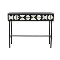 Console Home ESPRIT White Black 100 x 40 x 77 cm