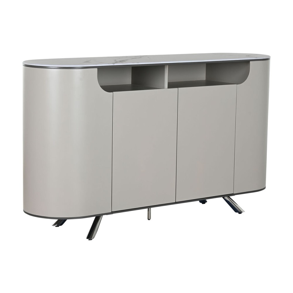 Sideboard Home ESPRIT White Beige Marble Steel 150 x 40 x 86 cm