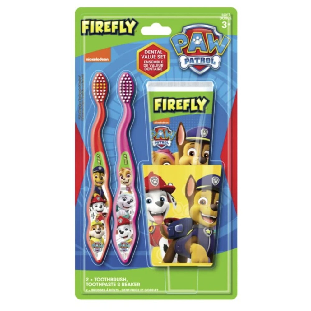 Ensemble Soin Buccal pour Enfant The Paw Patrol Firefly 3 Pièces