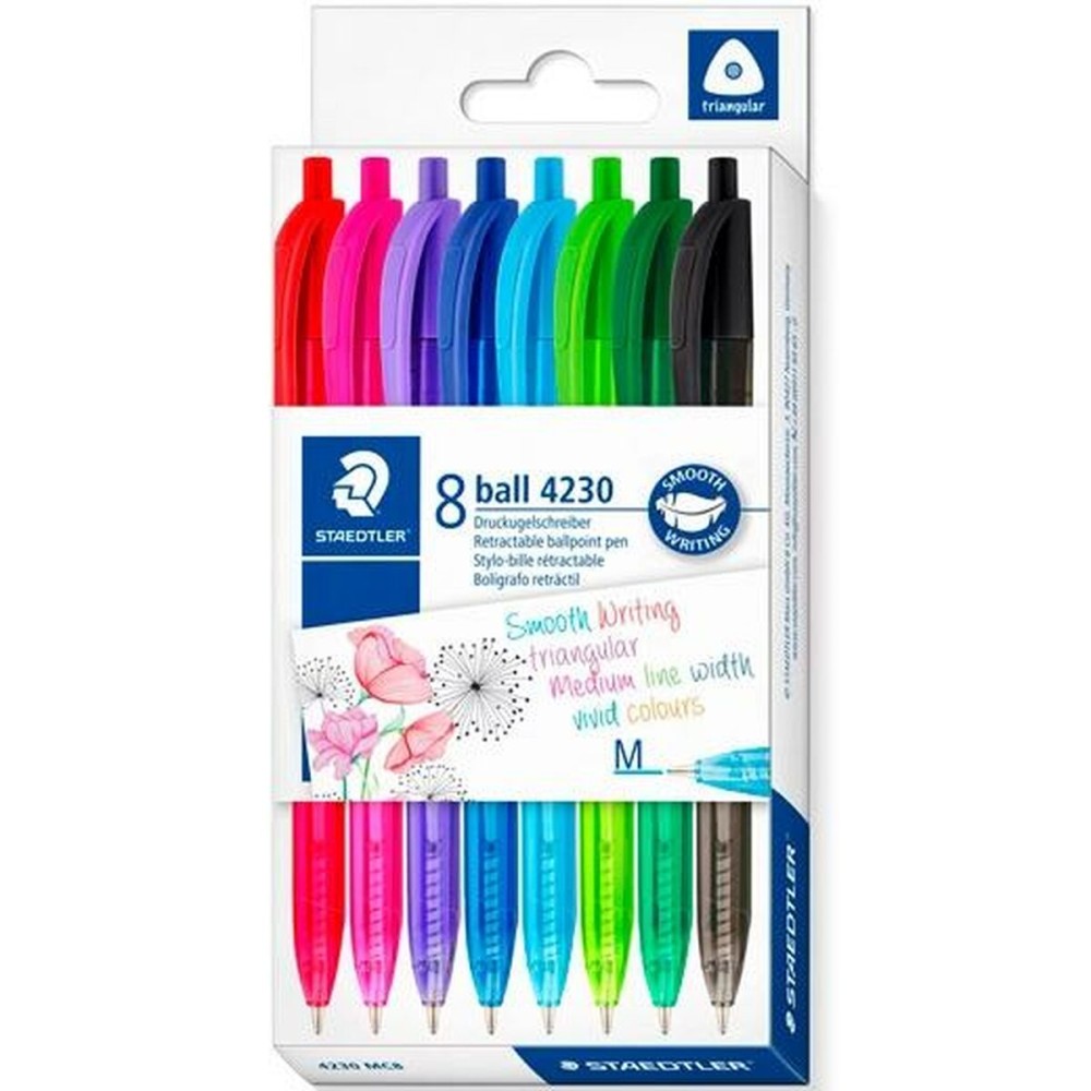 Set of Biros Staedtler 4230 M Multicolour 1 mm 8 Pieces