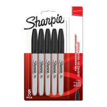 Dauermarker Sharpie Schwarz 5 Stück