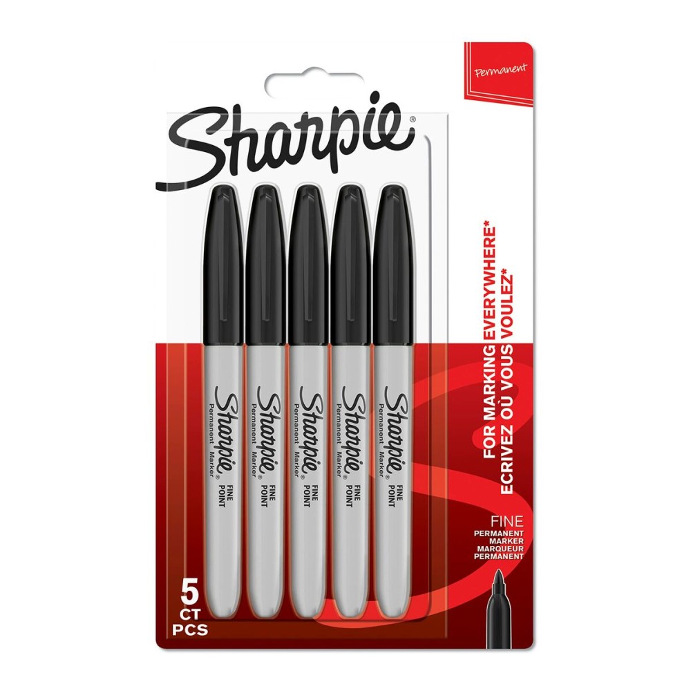 Dauermarker Sharpie Schwarz 5 Stück