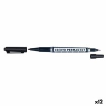 Permanent marker Molin Black Double-ended 12 Units