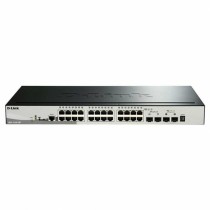 Schalter für das Netz mit Schaltschrank D-Link DGS-1510-28P 28 Puertos RJ45 92 Gbit/s SFP Blau Schwarz