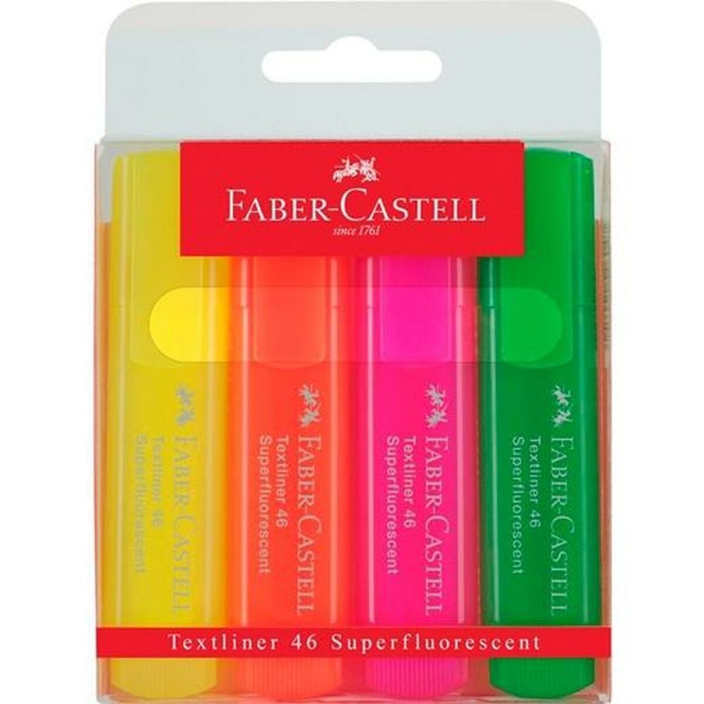 Fluoreszenzmarker-Set Faber-Castell TEXTLINER 46 Bunt (4 Stück)