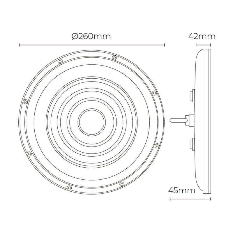 Ceiling Light EDM 31808 100 W 10000 Lm